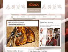 Tablet Screenshot of metzgerei.de